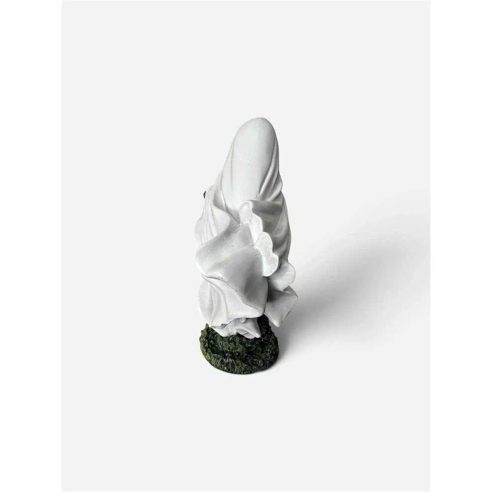 Goblin & Ghoul Halloween Ghost Riding Bicycle with Ghost Dog Figurine Decor